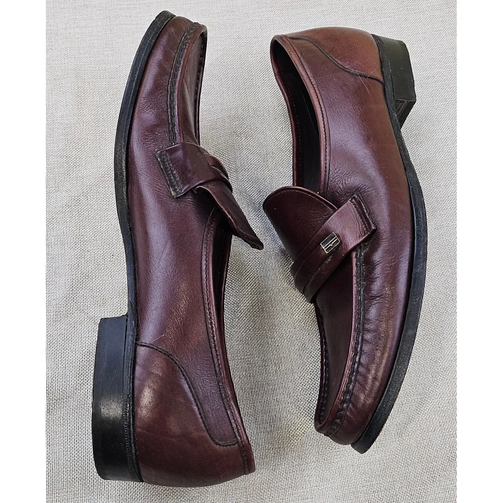Dexter USA Select Burgundy Leather Penny Loafer Shoes Mens‎ Size 10.5 N 521787